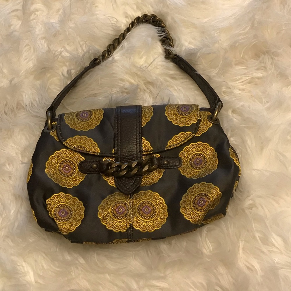 J CREW SMALL ORIENTAL PRINT HANDBAG